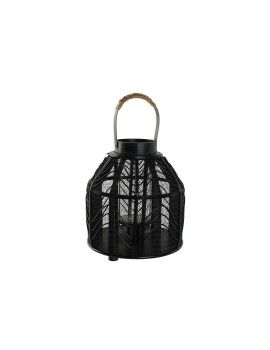 Portavelas Home ESPRIT Negro Metal 26,5 x 26,5 x 28 cm