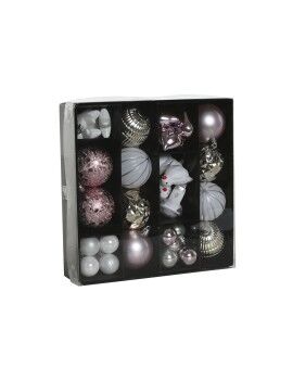 Bolas de Natal Home ESPRIT Cor de Rosa PVC 25 x 6 x 25 cm