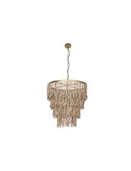 Candeeiro de teto Home ESPRIT Dourado Natural Madeira Metal 70 x 70 x 157 cm