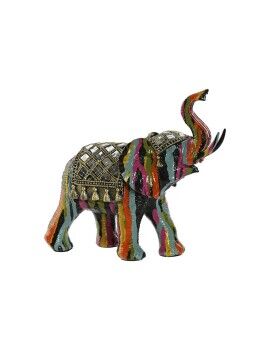 Figura Decorativa Home ESPRIT Multicolor Resina Elefante 21,5 x 8,5 x 19,5 cm