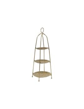 Fruteira Home ESPRIT Dourado Metal 39 x 39 x 86 cm