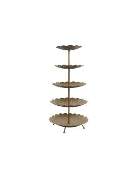 Fruteira Home ESPRIT Dourado Metal 50 x 50 x 98 cm