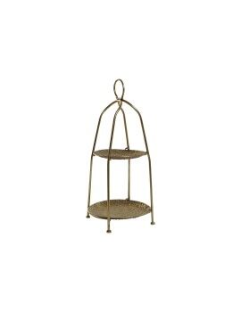 Fruteira Home ESPRIT Dourado Metal 36,5 x 36,5 x 61 cm