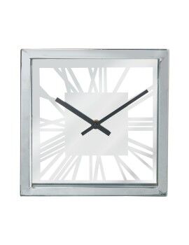 Reloj de Mesa Alexandra House Living Plateado Cristal 21 x 21 x 5 cm