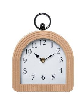 Reloj de Mesa Alexandra House Living Marrón Dorado Madera Metal 16 x 21 x 5 cm