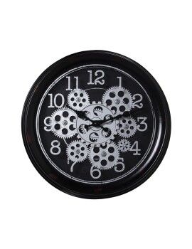 Reloj de Pared Alexandra House Living Negro Acrílico Plástico 36 x 7 x 36 cm Plateado