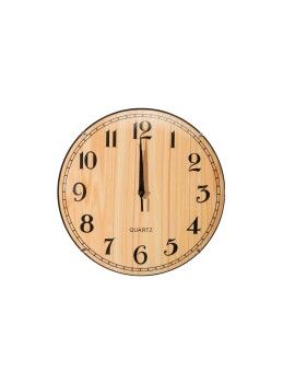 Reloj de Pared Romimex Marrón Plástico Madera 30 x 30 x 2 cm