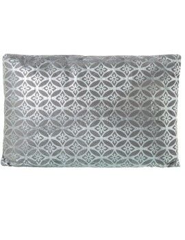 Almofada Alexandra House Living Cinzento Prateado Retangular 50 x 30 cm