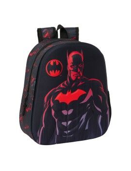 Mochila Infantil 3D Batman Negro 27 x 33 x 10 cm