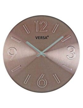 Reloj de Pared Versa 18560231 Cobre Metal Aluminio 4 x 35,5 x 35,5 cm