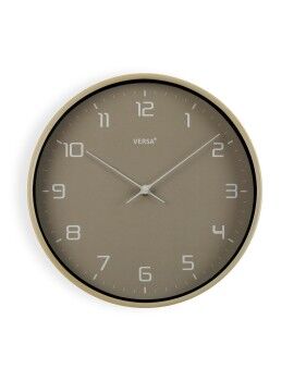 Reloj de Pared Versa Gris Madera 30,5 x 4,3 x 30,5 cm Cuarzo Poliuretano