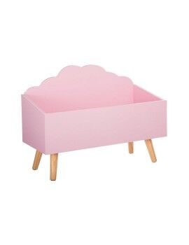 Baú 5five Simply Smart Cor de Rosa Madeira MDF 58 x 28 x 45,5 cm Nuvens Infantil