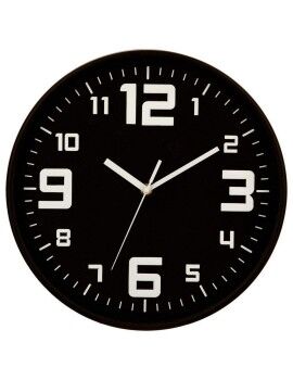 Reloj de Pared 5five Simply Smart Negro Polipropileno Ø 30 cm