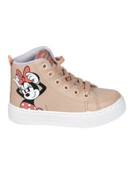 Botas Infantis Casuais Minnie Mouse Cor de Rosa