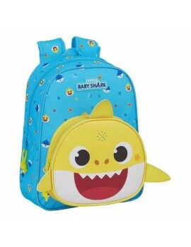 Mochila Infantil Baby Shark Azul claro