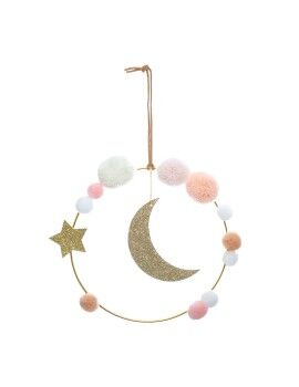 Decoración de Pared Atmosphera Infantil Luna Ø 21,5 x 3 cm