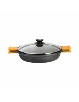 Cacerola BRA A270532 (32 cm) Negro Negro/Naranja Metal Aluminio Aluminio Forjado Aluminio fundido...