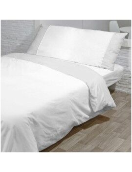 Conjunto de capa de edredom Hosteline MONACO NORDICO Branco Queen 260 x 240 cm 4 Peças