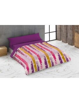 Juego de funda nórdica Hosteline URBAN Malva Cama de 180 260 x 240 cm 4 Piezas