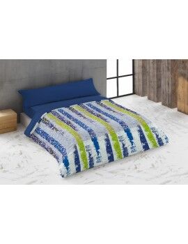 Conjunto de capa de edredom Hosteline URBAN Azul Queen 260 x 240 cm 4 Peças