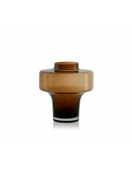 Vaso Alexandra House Living Castanho Vidro 21 x 22 x 21 cm