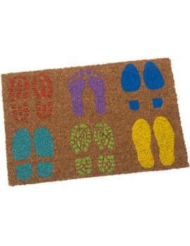 Felpudo Alexandra House Living footprints Multicolor 40 x 2 x 60 cm