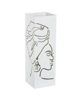 Suporte de guarda-chuva Alexandra House Living Branco Africana 16 x 49 x 16 cm