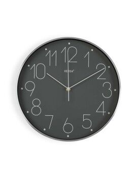 Reloj de Pared Versa Alumin G Gris Aluminio 4,4 x 25,8 x 25,8 cm