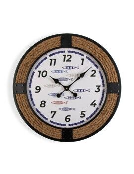 Reloj de Pared Versa Peces 2 x 60 x 60 cm Metal