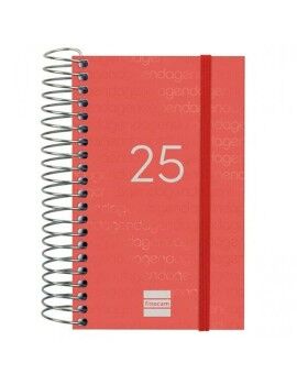 Agenda Finocam YEAR Rojo Mini 7,9 x 12,7 cm 2025