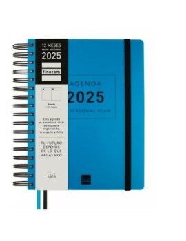 Agenda Finocam TEMPUS Azul Cuarto 15,5 x 21,7 cm 2025