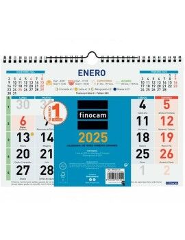 Calendario de pared Finocam Multicolor Papel 2025 30 x 21 cm