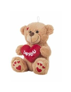 Peluche I Love You Oso 25 cm Marrón