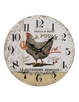 Reloj de Pared Versa Gallina Plástico (5 x 28 x 28 cm)