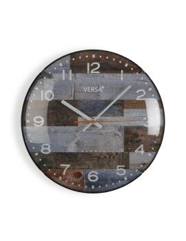 Reloj de Pared Versa Azul Plástico (4,5 x 31 x 31 cm)