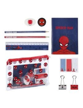 Set de Papelaria Spiderman Azul escuro (12 pcs)