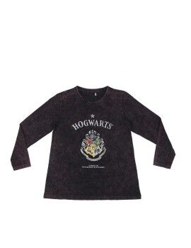 Camiseta de Manga Larga Niño Harry Potter Gris Gris oscuro