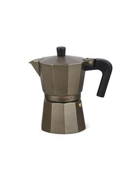 Cafeteira Italiana Feel Maestro MR-1666-6-BROWN Preto Bronze Alumínio 300 ml 6 Copos