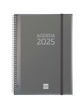 Agenda Finocam Cinzento A5 15,5 x 21,2 cm 2025