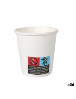 Set de Vasos Algon Cartón Desechables Blanco 36 Unidades 80 ml (30 piezas)