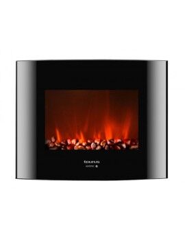 Chimenea Eléctrica Decorativa de Pared Taurus Toronto Negro 2000 W