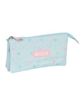 Portatodo Triple Moos Garden Turquesa 22 x 12 x 3 cm