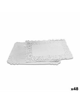 Base para bolo Algon Branco 18,5 x 25,5 x 1,5 cm (3 Peças) (48 Unidades)