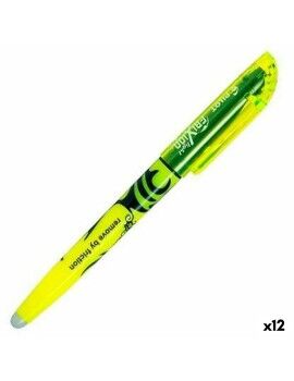 Marcador Fluorescente Pilot Frixion Light Fluorescente Biselada Tinta borrable Amarillo (12...