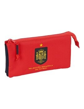 Estuche Escolar RFEF Rojo Azul (22 x 12 x 3 cm)