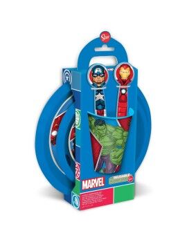 Conjunto de Louça Infantil The Avengers CZ11309 Plástico (5 Peças)