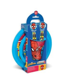 Conjunto de Louça Infantil Spider-Man CZ11313 Plástico (5 Peças)