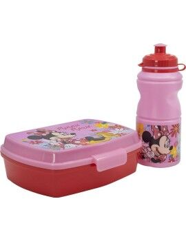 Lancheira com Frasco Minnie Mouse CZ11278 380 ml 17 cm Plástico