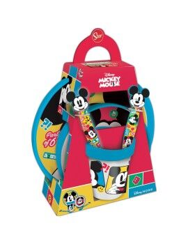 Conjunto de Louça Infantil Mickey Mouse CZ11306 Plástico (5 Peças)