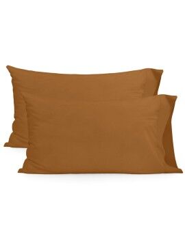 Funda de almohada HappyFriday BASIC Terracota 50 x 75 cm 2 Piezas